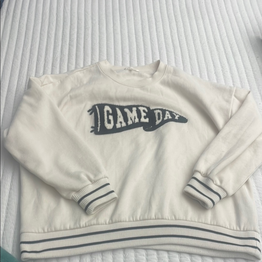 Z Supply Game Day off White Sweatshirt